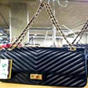 Vegan leather shoulder bag